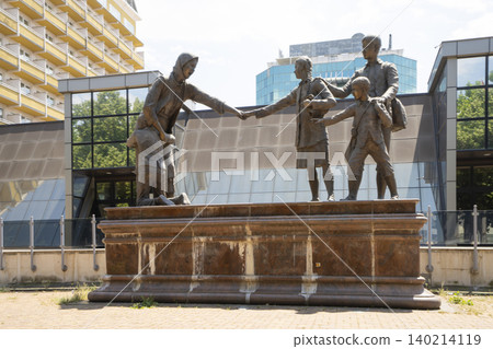 The Monument to Refugee Children from Aegean Macedonia in Skopje, North Macedonia The Monument to Refugee Children from Aegean Macedonia in Skopje, North Macedonia 140214119