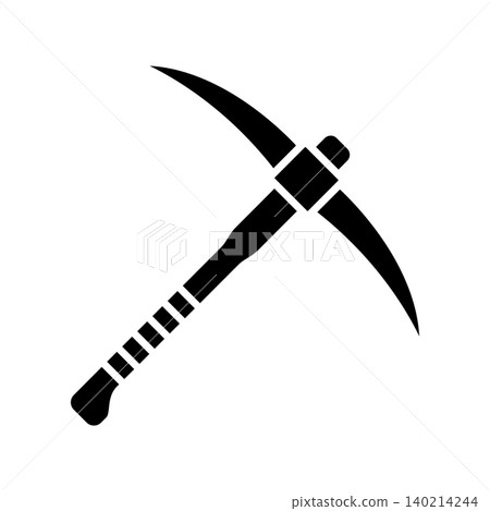 pickaxe icon vector design template in white background 140214244