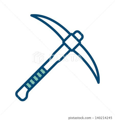 pickaxe icon vector design template in white background pickaxe icon vector design template in white background 140214245