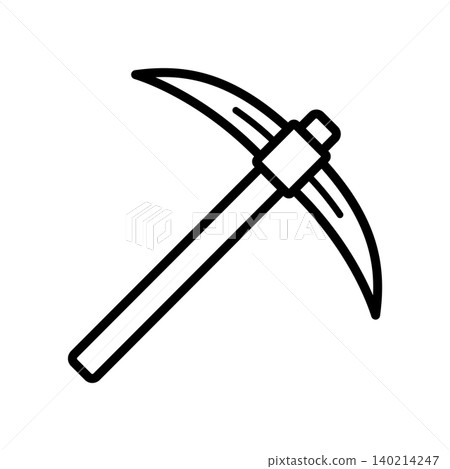 pickaxe icon vector design template in white background pickaxe icon vector design template in white background 140214247