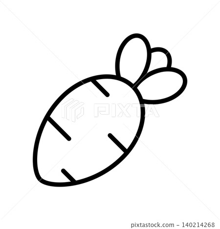 radish icon vector design template in white background radish icon vector design template in white background 140214268