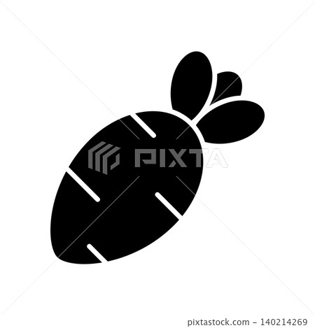 radish icon vector design template in white background radish icon vector design template in white background 140214269