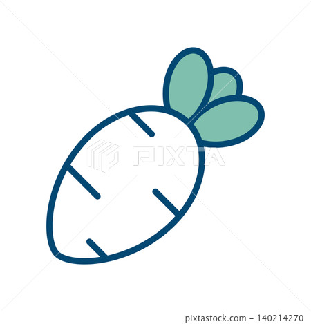 radish icon vector design template in white background radish icon vector design template in white background 140214270