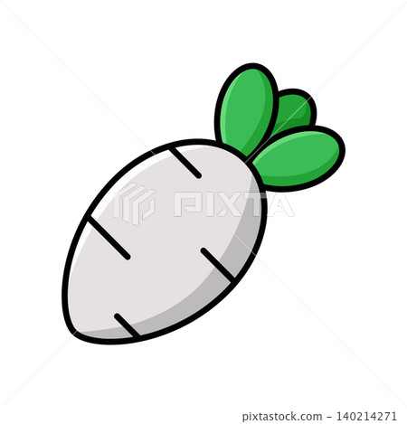 radish icon vector design template in white background 140214271