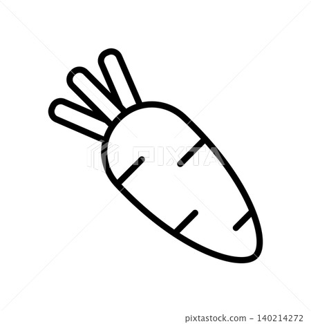radish icon vector design template in white background 140214272