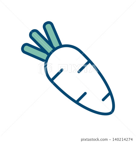 radish icon vector design template in white background radish icon vector design template in white background 140214274