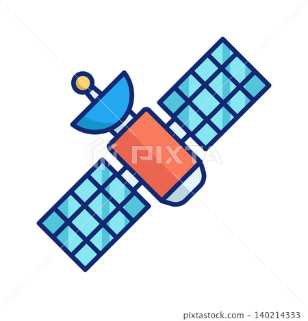 satellite icon vector design template in white background satellite icon vector design template in white background 140214333