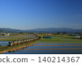Scenery with rice field 140214367
