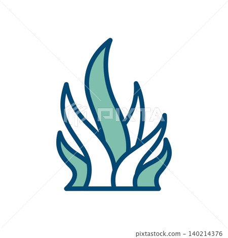 seaweed icon vector design template in white background seaweed icon vector design template in white background 140214376