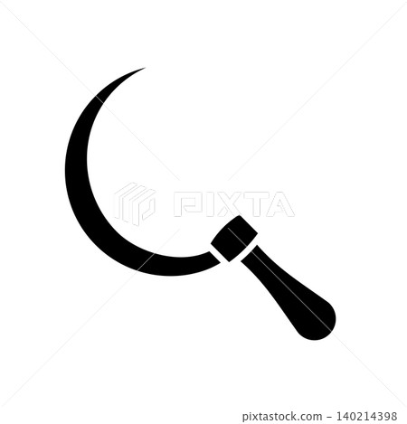 sickle icon vector design template in white background 140214398