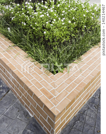 Pattern of building with brickwork for new construction of exterior Pattern of building with brickwork for new construction of exterior 140214467