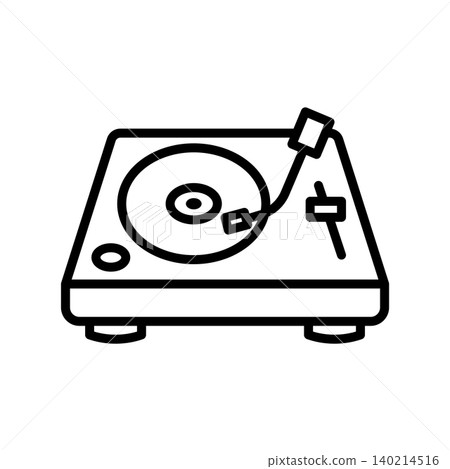turntable icon vector design template in white background 140214516