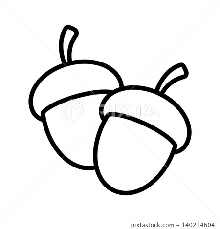 acorn icon vector design template in white background acorn icon vector design template in white background 140214604