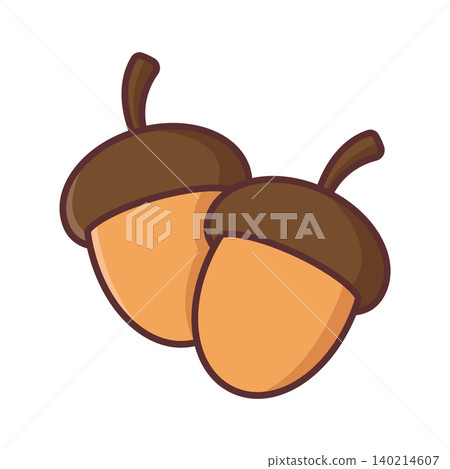 acorn icon vector design template in white background acorn icon vector design template in white background 140214607