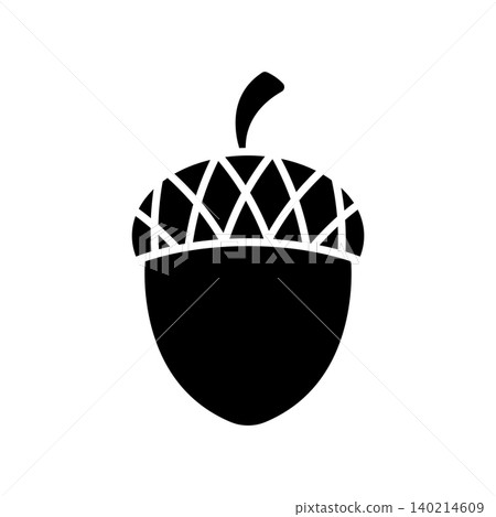 acorn icon vector design template in white background acorn icon vector design template in white background 140214609