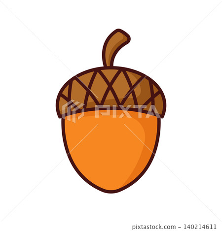 acorn icon vector design template in white background acorn icon vector design template in white background 140214611