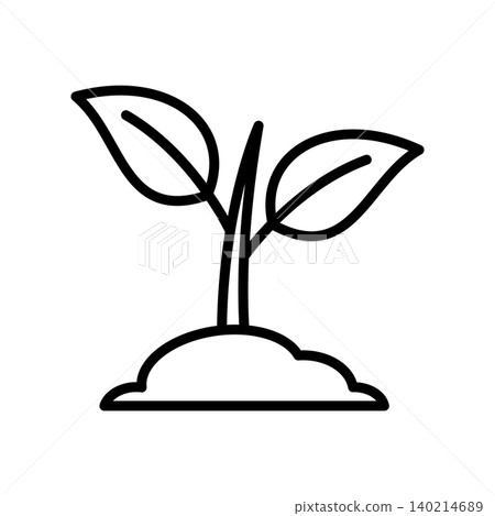 sprout icon vector design template in white background sprout icon vector design template in white background 140214689
