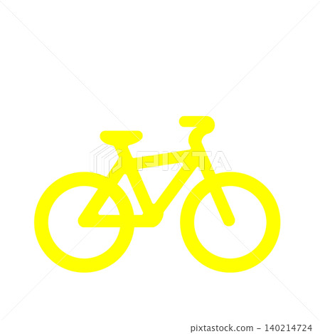 A simple bicycle pictogram (yellow) representing bicycle parking areas and traffic directions. A simple bicycle pictogram (yellow) representing bicycle parking areas and traffic directions. 140214724