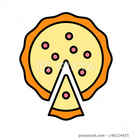 pie icon vector design template in white background pie icon vector design template in white background 140214935