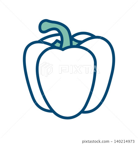 paprika icon vector design template in white background paprika icon vector design template in white background 140214973