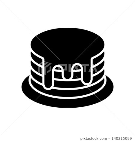 pancake icon vector design template in white background pancake icon vector design template in white background 140215099