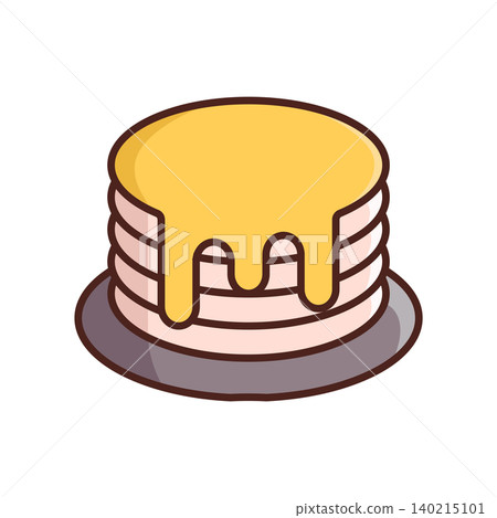 pancake icon vector design template in white background 140215101