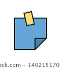 notepad icon vector design template in white background 140215170