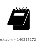 notepad icon vector design template in white background 140215172