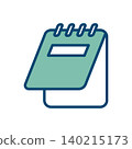 notepad icon vector design template in white background 140215173
