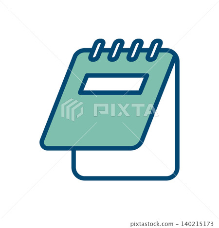 notepad icon vector design template in white background notepad icon vector design template in white background 140215173