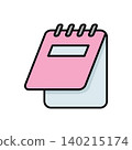 notepad icon vector design template in white background 140215174