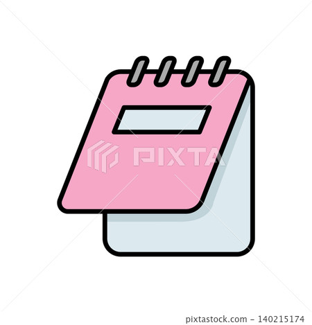 notepad icon vector design template in white background notepad icon vector design template in white background 140215174