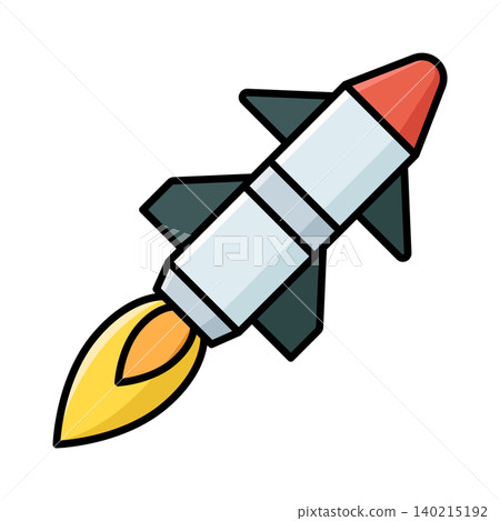 missile icon vector design template in white background missile icon vector design template in white background 140215192