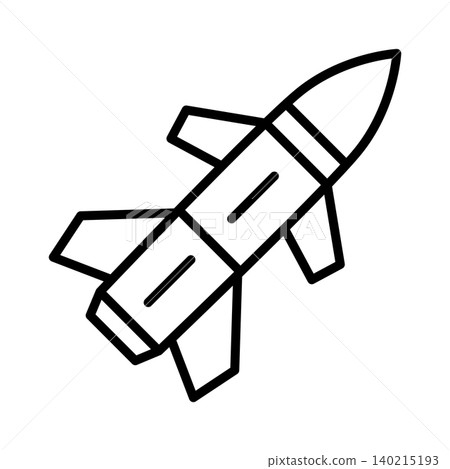 missile icon vector design template in white background missile icon vector design template in white background 140215193