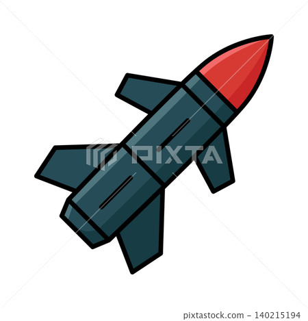 missile icon vector design template in white background 140215194