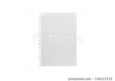 A stock photo of a notepad page with a transparent background. A stock photo of a notepad page with a transparent background. 140215318