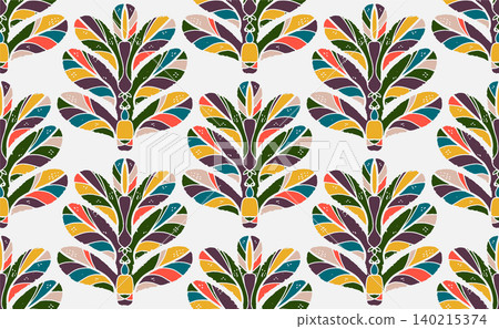 seamless pattern with leaves seamless pattern with leaves 140215374