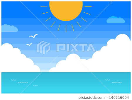 Summer ocean frame material Summer ocean frame material 140216004