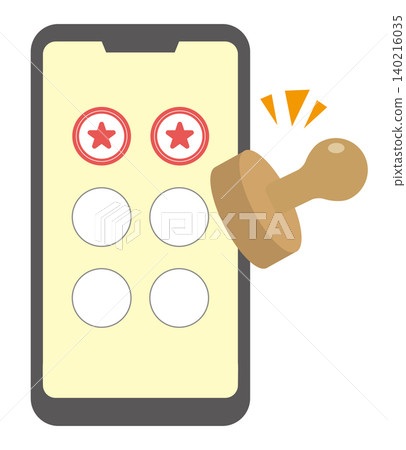An illustration showing a stamp rally on a smartphone. An illustration showing a stamp rally on a smartphone. 140216035