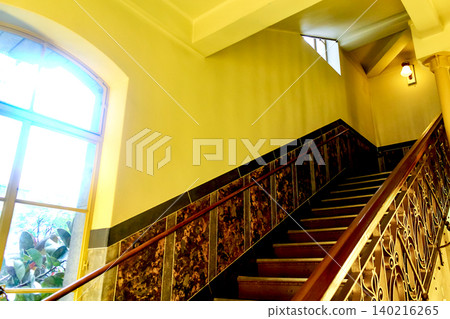 [Osaka] Nakanoshima in summer: The retro staircase of Osaka City Central Public Hall 140216265