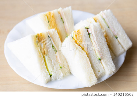 Delicious mixed sandwich from a coffee shop Delicious mixed sandwich from a coffee shop 140216502