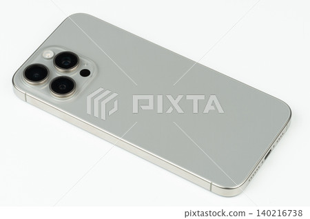 New smartphone design shown from the back on a white background New smartphone design shown from the back on a white background 140216738