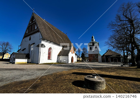 Lutheran Cathedral in Porvoo (Borga), Finland. Medieval Gothic Architecture. 140216746
