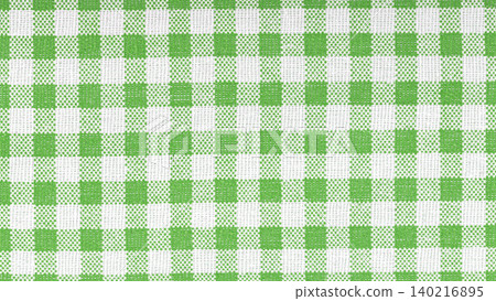 Textile background with Vichy check pattern Textile background with Vichy check pattern 140216895