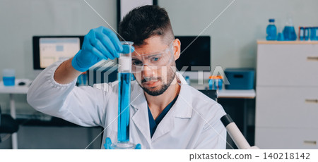 Lab technician experimenting in lab Lab technician experimenting in lab 140218142