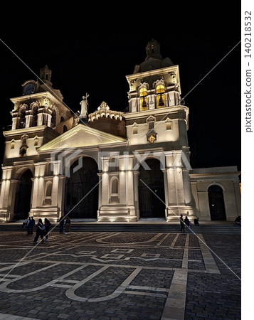 Cordoba, Argentina - April 10, 2026: Evening view of the Cathedral of Cordoba Cordoba, Argentina - April 10, 2026: Evening view of the Cathedral of Cordoba 140218532