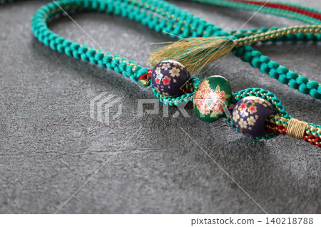 Obi decoration with a gray background Obi decoration with a gray background 140218788