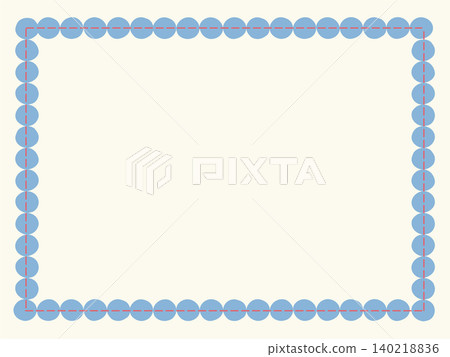波點和虛線邊框的插圖素材 波點和虛線邊框的插圖素材 140218836