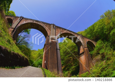 Early summer at Usui Pass, Meganebashi Bridge 2 140218866