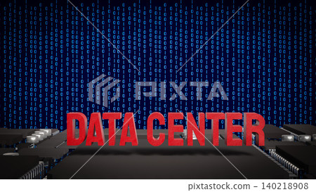 Data Center Technology Concept 3d render. Data Center Technology Concept 3d render. 140218908